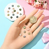20Pcs 10 Styles Alloy Enamel Bead Caps FIND-YW0006-68-3