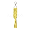 Handmade Macrame Nylon Thread Pendant Decorations HJEW-P019-05P-3