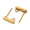 Ion Plating(IP) 316 Stainless Steel Stud Earring Findings X-STAS-E482-03B-G-A-2