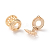 Rack Plating Flat Round Brass Hoop Earrings EJEW-S241-02G-2