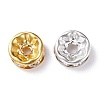 Brass Rhinestone Spacer Beads FIND-XCP0001-64-2