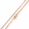 304 Stainless Steel Lumachina Chain Necklaces X-NJEW-F248-17A-G-2
