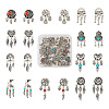 20Pcs 10 Styles Tibetan Style Alloy European Dangle Charms FIND-KS0001-30-1