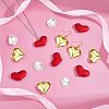 30Pcs 3 Style Heart Pendants FIND-FH0003-50-4