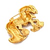 Horse Alloy Crystal Rhinestone Brooch JEWB-Q045-01G-2
