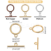 Tibetan Style Alloy Toggle Clasps TIBE-PH0004-01-NR-WH-2