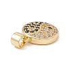 Brass Micro Pave Cubic Zirconia Charms Real 18K Gold Plated KK-G415-39G-01-3
