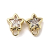 Brass with Cubic Zirconia Stud Earring Finding LS-KK-Q048-16G-1