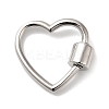 Rack Plating Brass Screw Carabiner Lock Charms KK-D047-09P-1