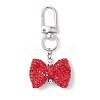 Bowknot Polymer Clay Rhinestone Pendants Decorations HJEW-JM04197-02-2