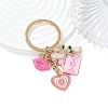 Valentine's Day Alloy Enamel Keychain KEYC-YW00185-03-1
