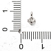 925 Sterling Silver Clear Cubic Zirconia Flat Round Charms STER-U009-07P-01-3