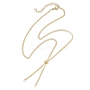 2MM Brass Curb Chain Slider Necklace Making AJEW-JB01545-03-1