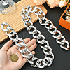 1Pc Acrylic Cuban Link Chain Necklaces for Men NJEW-SP0001-09A-S-4