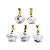 Natural Howlite Charms G-N326-142-10-2