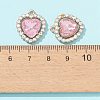10Pcs 5 Color Acrylic Rhinestone Pendants FIND-FS0001-40-5
