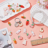 30Pcs 15 Styles Opaque Resin Pendants RESI-WR0001-10-4