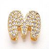 Brass Micro Pave Cubic Zirconia Charms KK-N254-217G-M-1