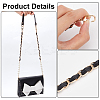 3Pcs 2 Style PU Leather Shoulder Strap & ABS Plastic Imitation Pearl Bag Chain Straps FIND-WR0009-24-3