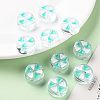 Transparent Enamel Acrylic Beads TACR-S155-005B-6