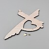 Wood Cross Wall Decorations HJEW-WH0108-007-2