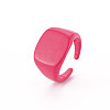 Spray Painted Brass Cuff Rings RJEW-S045-106-NR-4
