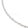 Non-Tarnish 304 Stainless Steel Cable Chain Necklace for Women NJEW-G104-06P-2