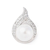 Brass Micro Pave Cubic Zirconia Pendants ZIRC-I066-07P-01-1