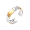 304 Stainless Steel Cuff Rings RJEW-S626-06GP-B-2