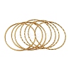 7Pcs 304 Stainless Steel Bangles for Women BJEW-C132-03G-4