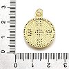 Rack Plating Brass Micro Pave Cubic Zirconia Pendants KK-K401-60A-G-3