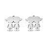 Non-Tarnish 201 Stainless Steel Pendants STAS-N091-148P-2