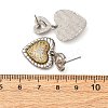 Brass Micro Pave Clear Cubic Zirconia Dangle Earrings EJEW-D322-01P-5