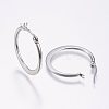 Tarnish Resistant 304 Stainless Steel Hoop Earrings LS-EJEW-F105-22P-2