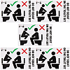 PVC Public Toilet Sign Stickers AJEW-WH20006-102A-1