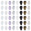 96Pcs 8 Colors Teardrop Glass Charms GLAA-HY0001-50B-1