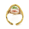 Brass Adjustable Rings for Women RJEW-G265-10G-D06-3