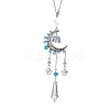 Alloy Moon Window Hanging Prism Ornaments HJEW-TA00284-03-1