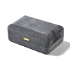 Rectangle Iron Covered with Velvet Jewelry Set Storage Boxes CON-K002-07B-1
