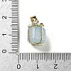 Natural Aquamarine Gift Box Charms LS-G-P523-01G-03-3