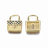 Brass Micro Pave Cubic Zirconia Enamel Pendants ZIRC-Q200-020A-NF-2