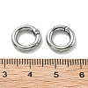 304 Stainless Steel Spring Gate Clasp Findings STAS-B082-05C-P-3
