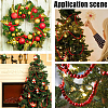 Wood Round Beads Pendant Decorations for Christmas Decorations HJEW-WH20003-49A-4