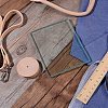 Tempered Glass Handmade Craft Leather Coating Tools with Leather Grinding Trimming Round Flat Stick Vegetable Tanned TOOL-PH0016-71-5