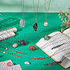 12Pcs 2 Color Brass Macrame Pouch Necklaces NJEW-PH01601-4