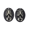 Halloween Cameos Opaque Resin Cabochons RESI-C017-01A-2
