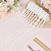 25 Yards 10 Styles Milk Fiber Embroidery Lace Trim Ribbon OCOR-DR0001-13B-4