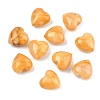 Natural Topaz Jade Heart Palm Stones G-P609-A04-01-1