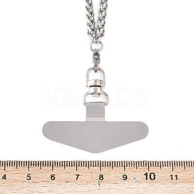 304 Stainless Steel Universal Phone Tether Tabs NJEW-D342-01P-1