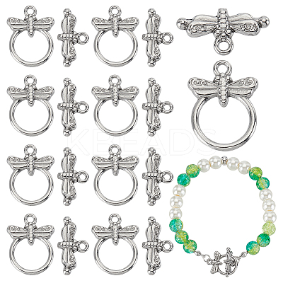 10Pcs 304 Stainless Steel Toggle Clasps STAS-PH0005-78-1